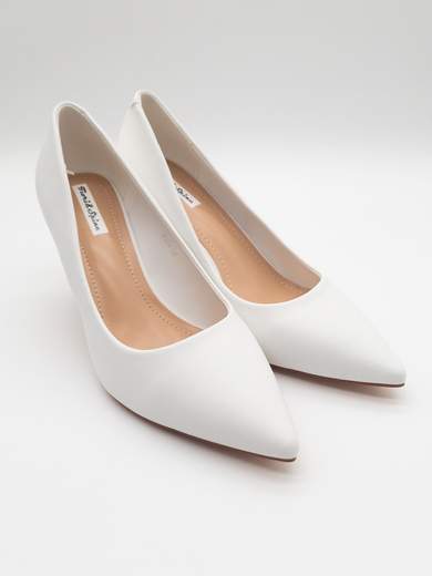 Fiori e spine White Bridal Pumps with 8 cm Heel 8374-BIANCO