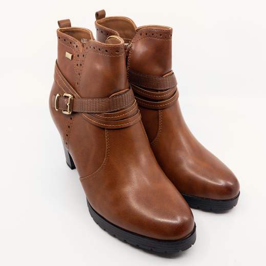 Tronchetti Donna Stivaletti Con Tacco Medio Largo E Plateau