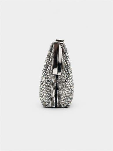 Clutch Gioiello Argento con Strass MD2539-ARGENTO