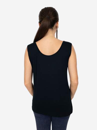 Canotta Donna Curvy Oversize a Spalla Larga in Viscosa Elasticizzata