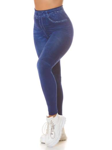 KOUCLA Jeggings basici sexy a vita alta in tessuto modellante 0000HL-1347