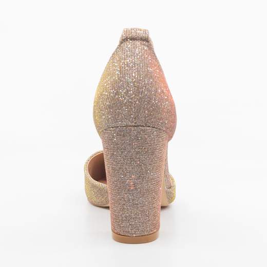 Décolleté bronzo glitterate con tacco largo Chiara Foscari