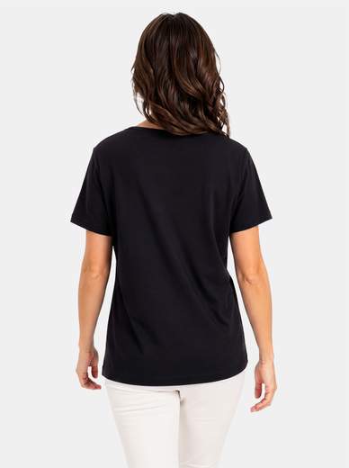 Women's Made in Italy 100% Cotton T-Shirt with Print E110