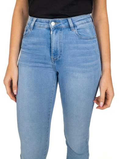 Jeans Elasticizzati Chiari Donna Slim Fit Elasticizzati