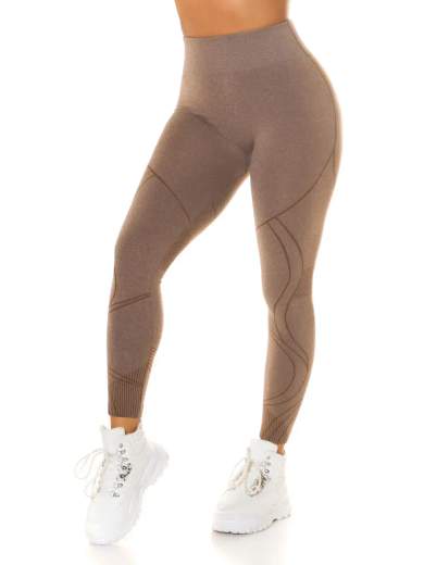 KOUCLA Leggings Modellanti a Vita Alta con Scrunch 0000HL-1367