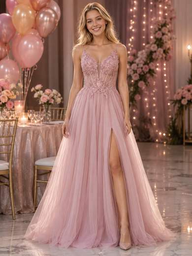 STRABELLO CERIMONIA Abito Lungo Principessa Tulle e Strass 97680F