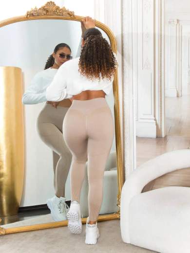 KOUCLA Leggings Modellanti a Vita Alta con Scrunch 0000HL-1367