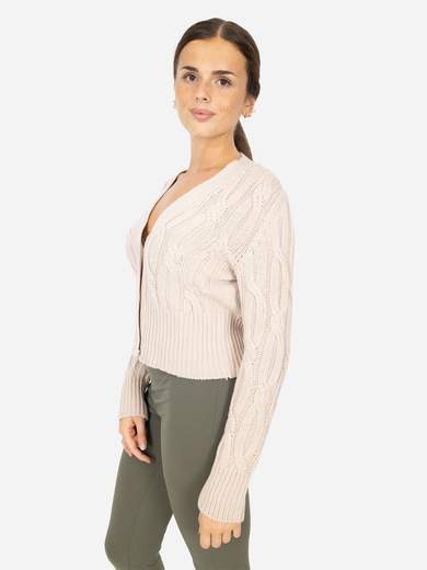 CARMEN Cardigan donna in lana con scollo a V e bottoni WF5115