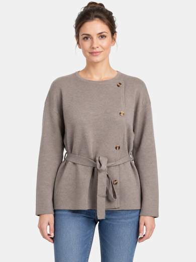 Intreccio Cardigan incrociato in punto Roma CE4170