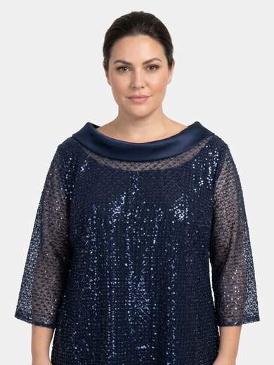 Elegant Blue Curvy Ceremony Suit YSU290