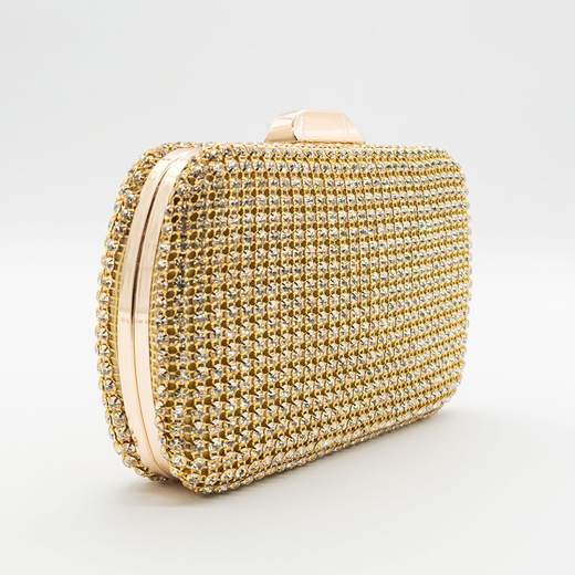 Pochette da Cerimonia Oro con Strass