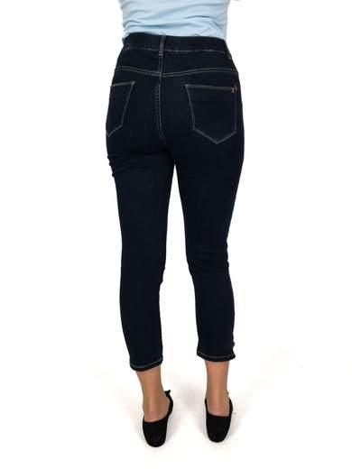 Emanuela Costa Jeans Con Elastico In Vita Donna Elasticizzati Capri Slim Fit