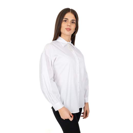 Camicia Donna Maniche a Sbuffo Stile Elegante e Comodo