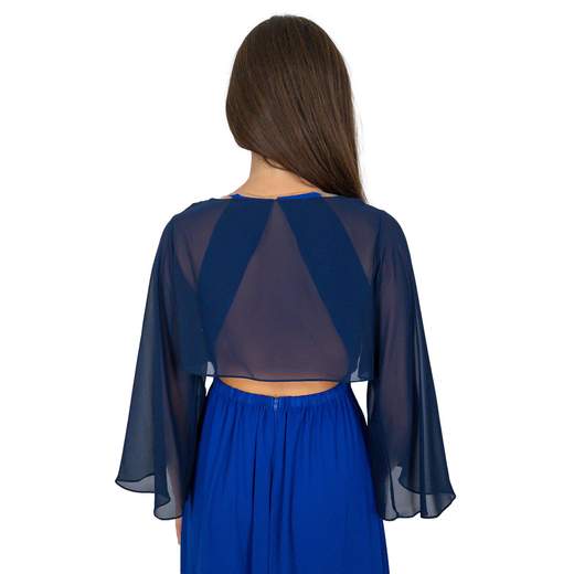 STRABELLO CERIMONIA Coprispalle Elegante Cerimonia in Georgette Donna Manica campana