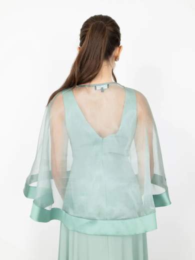 Peg Moda Coprispalle da cerimonia in organza Made in Italy 222-CAPPA