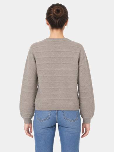 Crewneck Pullover in Wool Blend 12-Gauge CE4140