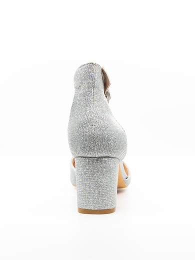 Décolleté Argento Glitter da Cerimonia Tacco 6 cm