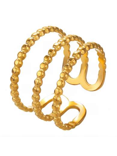 Strabello Bijoux Golden Halo Ring 88580-0