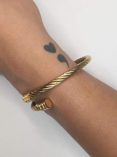 Strabello Bijoux Bracciale Twist Placcato Oro 18K 87905-0