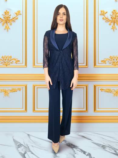 Bianca Brandi Completo elegante tre pezzi da cerimonia con pantalone 29652