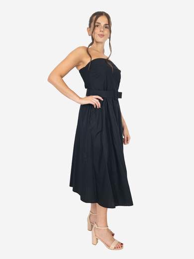 Kesy Vestito estivo in cotone senza maniche con cintura IS_12568