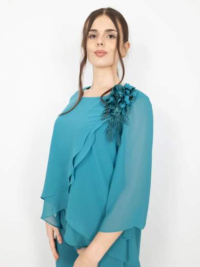 Completo Elegante Blusa e Pantalone da Cerimonia