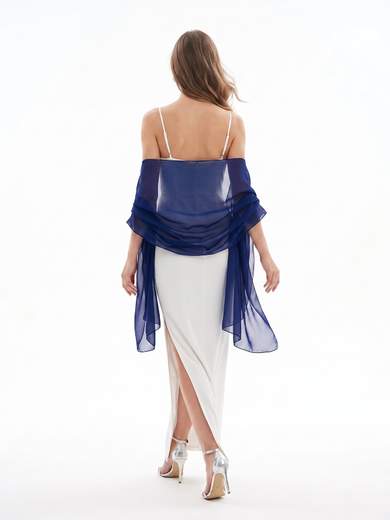 Elegant Solid Color Chiffon Ceremony Stole