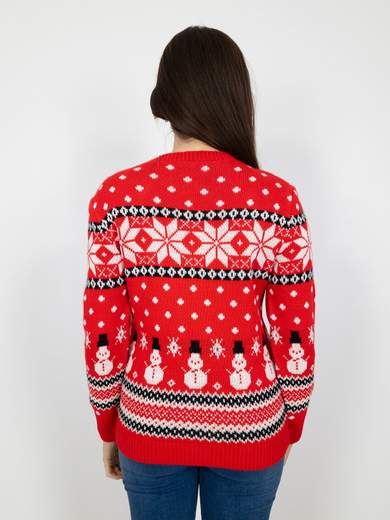 NEW COLLECTION Maglione Natalizio Donna Con Motivi Festivi