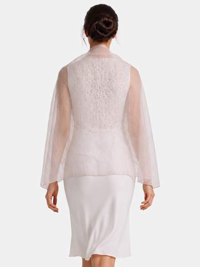 Stola da Cerimonia in Tulle con Fili Glitterati