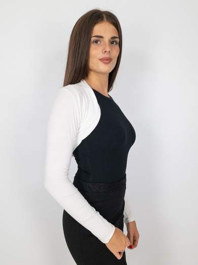 Coprispalle Donna Bolerino In Viscosa A Maniche Lunghe