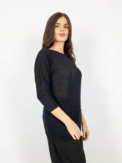 Susy Star Maglia Curvy Elasticizzata con Dettagli Glitterati STY0262