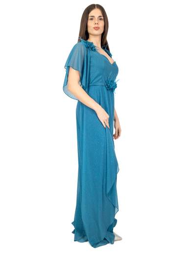Tuta da Cerimonia Elegante Glitterata Donna Taglie Forti