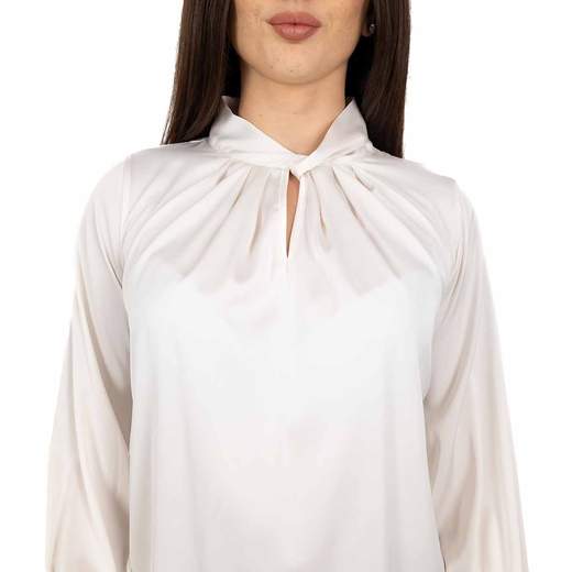 RINASCIMENTO Blusa Elegante Donna in Chiffon Satinato Maniche Lunghe