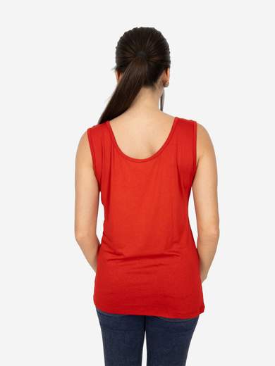 Canotta Donna Curvy Oversize a Spalla Larga in Viscosa Elasticizzata