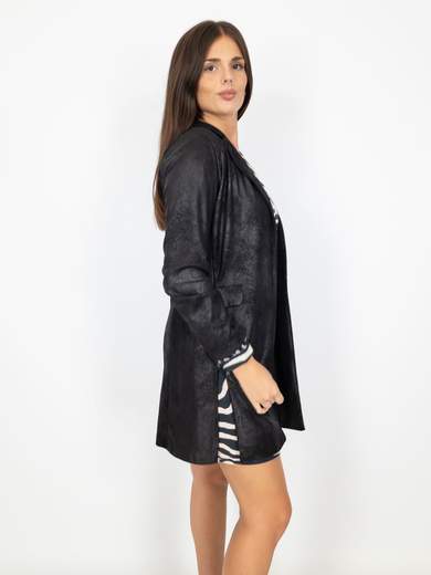 Spolverino Donna Elegante Lungo In Ecopelle Leggero