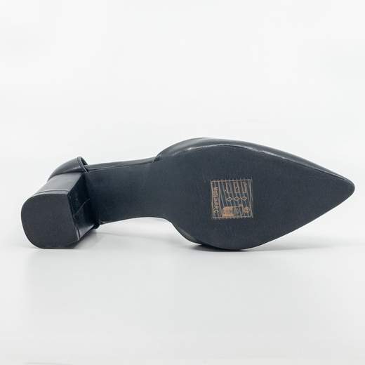 Chiara Foscari Décolleté nere a tacco largo con cinturino A31-062-NERO