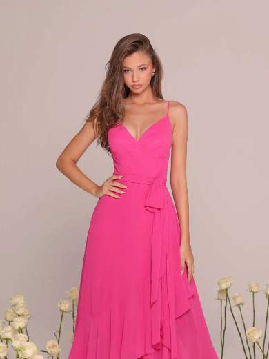 BIANCA BRANDI Abito da cerimonia asimmetrico con stola 29279