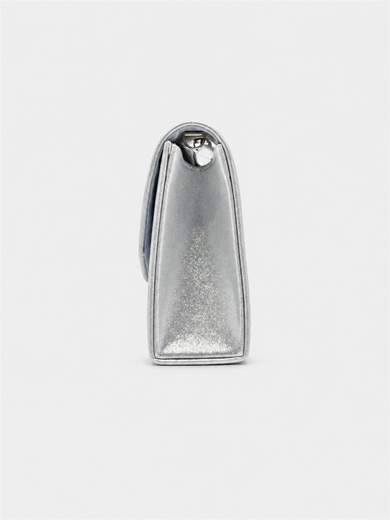 Silver Glitter Evening Clutch Bag HL3569-ARGENTO