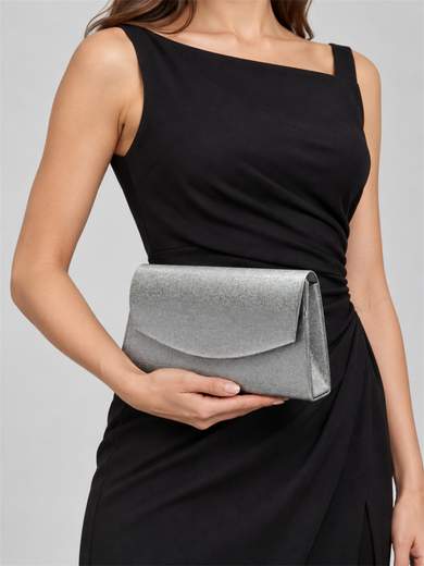 Grey Glitter Evening Clutch Bag HL3569-GRIGIO