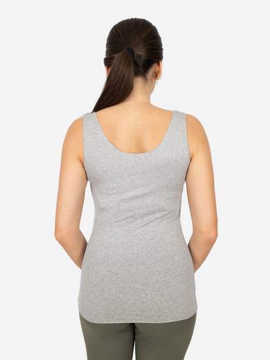 Women’s Slim Fit Viscose Tank Top with Lurex Trim – One Size