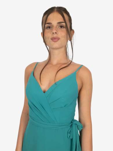 BIANCA BRANDI Abito da cerimonia asimmetrico con stola 29279