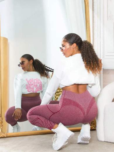 KOUCLA Leggings Modellanti a Vita Alta con Scrunch 0000HL-1367