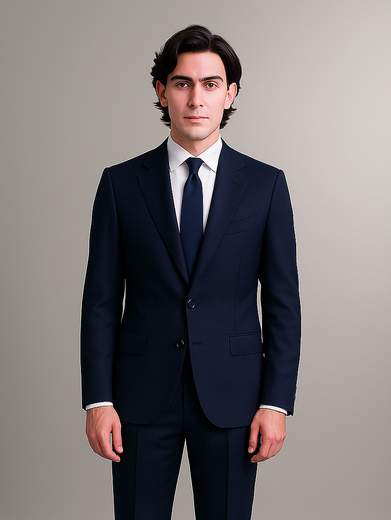 MARCEL MOREL Abito Uomo Slim Fit Drop 8 Giacca e Pantalone Misto Viscosa AB0469-420-AY279A-D8