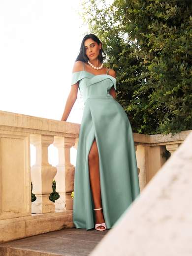 Sologioie Curvy Abito Lungo Curvy da Cerimonia con Stola e Spacco a Portafoglio - ysu640