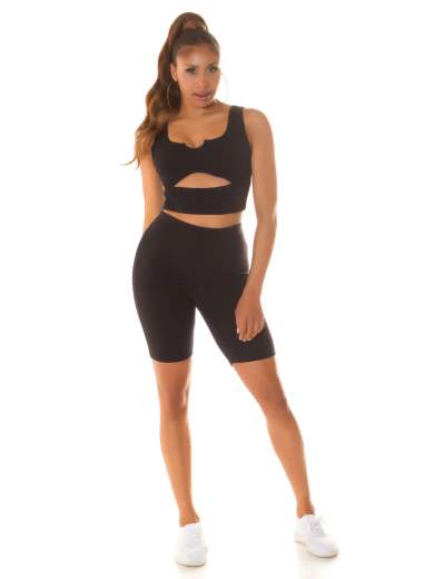 KOUCLA Completo Sportivo Sexy con Taglio Frontale 0000SET6166