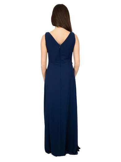 ROMEO GIGLI Abito lungo da cerimonia stile impero con scollo a V e stola inclusa R-009