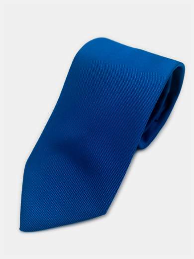 100% Silk Cobalt Blue Tie - CRV-L-MIC-001