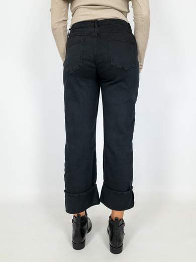 Soft Leg Cuffed Jeans 3D-1383