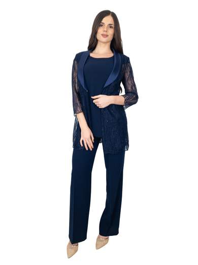 Completo elegante tre pezzi da cerimonia con pantalone