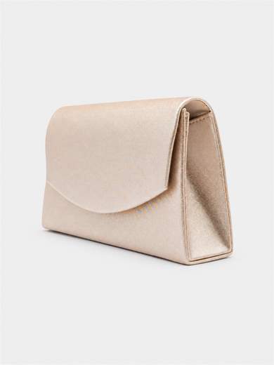 Pochette Oro Glitterata da Cerimonia con Catenella HL3569-ORO